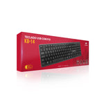 Teclado USB C3Tech KB-14BK Preto — foto 4