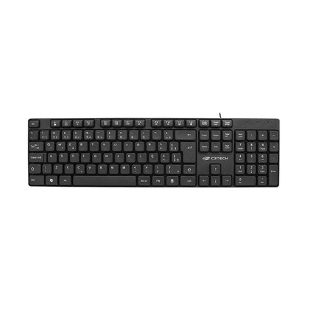 Teclado Multimídia USB C3Tech KB-M10BK Preto